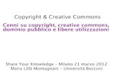 Copyright & Creative Commons (Maria Lillà Montagnani)