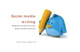 Social media writing