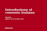 Introduzione al contesto italiano