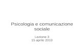 Psicologia e comunicazione sociale 3