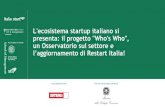 Italia Startup - "Italia Startup presenta il progetto di mappatura Who is Who"