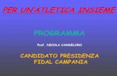 Programma di Nicola Candeloro - Elezioni Fidal 2012