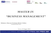 MASTER IN BUSINESS MANAGEMENT - Parte 3