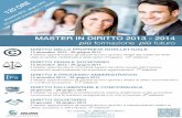 Brochure 5 Master in Diritto 2013 - 2014