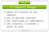 Caratteristiche Temporary Manager