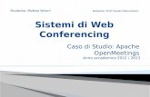 Sistemi di web conferencing - Caso di studio Apache OpenMeetings