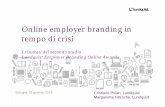 Online Employer Branding in tempo di crisi, presentazione Lundquist al Social Recruiting Forum Bologna, 31 gennaio 2013