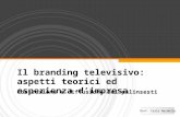 Il branding televisivo aspetti teorici ed esperienza d’impresa