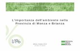 L’importanza dell’ambiente nella Provincia di Monza e Brianza