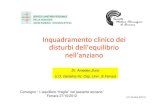 Inquadramento Clinico Dei Disturbi Dellequilibrio Nellanziano-Zurlo