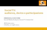 Social TV: audience, device e partecipazione