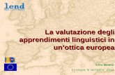 2010 Valutazione Apprendimenti Linguistici in Europa