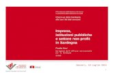 P. Orrù - Imprese, istituzioni pubbliche e settore non profit in Sardegna