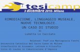 Lunetta Lo Cacciato - Rimediazione linguaggio museale nuove tecnologie - TesiCamp 2010