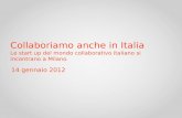 Collaboriamo anche in italia presentazione