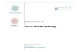 Social Venture Investing  _ presentazione ppt