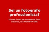 Presentazione MomaPIX ONE per fotografi professionisti