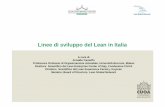 Linee di sviluppo del lean in italia