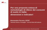 Per una proposta estesa di metodologie di rilievo dei consumi di suolo in Italia: dimensioni e indicatori