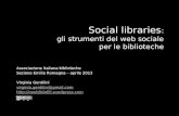Social libraries aprile 2013
