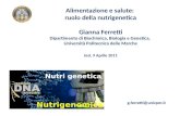 Nutrigenetica, alimentazione e salute