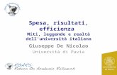 Spesa. Risultati, Efficienza - Benevento 23-1-2013