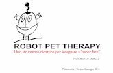 Robot Pet Therapy. Uno strumento didattico per insegnare a saper fare