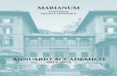 Marianum annuario 2012 2013 Handbook