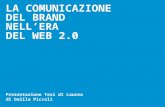 La Comunicazione del Brand nell'era del Web2.0