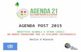 Agenda Post 2015, obiettivi globali e sfide locali. Un nuovo paradigma per lo sviluppo sostenibile