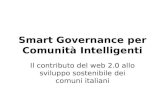 Smart governance per comunità intelligenti.presentazione