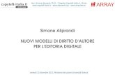 Nuovi modelli di diritto d'autore per l'editoria digitale (MIUR, 13/12/13)