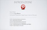 Introduzione ai Social Media. Pinterest. A cura di Luca Menna.