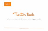 Twitter Tank - Twitter come strumento di ricerca e aggiornamento per creativi