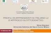 Ditals - Profili di apprendenti di Italiano L2 e approcci glottodidattici