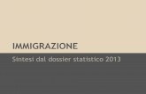 Sintesi Dossier statistico immigrazione 2013