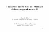 I caratteri economici del mercato delle energie rinnovabili - Grillo
