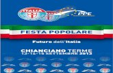 Programma Festa Popolare di Chianciano Terme  13 - 15 Settembre 2013