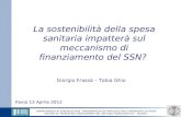 Sostenibilità e Finanziamento SSN