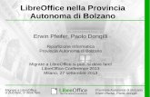 LibreOffice nella Provincia Autonoma di Bolzano - Migrare a LibreOffice si può, si deve fare - LibreOffice Conference 2013