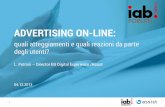 IAB Forum_Advertising Online: quali atteggiamenti e quali reazioni da parte degli utenti?