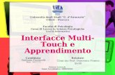 Interfacce Multi-Touch e Apprendimento