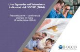 Uno sguardo sull’istruzione indicatori dell’ocse (2014)  - Italia