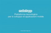 Makeitapp: Piattaforma tecnologica per lo sviluppo di applicazioni mobile