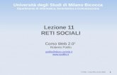 Corso Web 2.0: Reti sociali