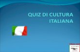 Quiz  de cultura italiana