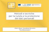 Metodi e tecniche per la tutela e la protezione dei dati personali