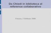 Da Chiedi in Biblioteca al reference cooperativo in Toscana