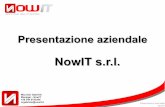 NowIT s.r.l. - Presentazione Aziendale