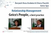 Relationship Management Geico’s People, a best practice - Daryush Reza Arabnia & Chiara Pasetti di Geico Spa al Congresso ETAss, 2014